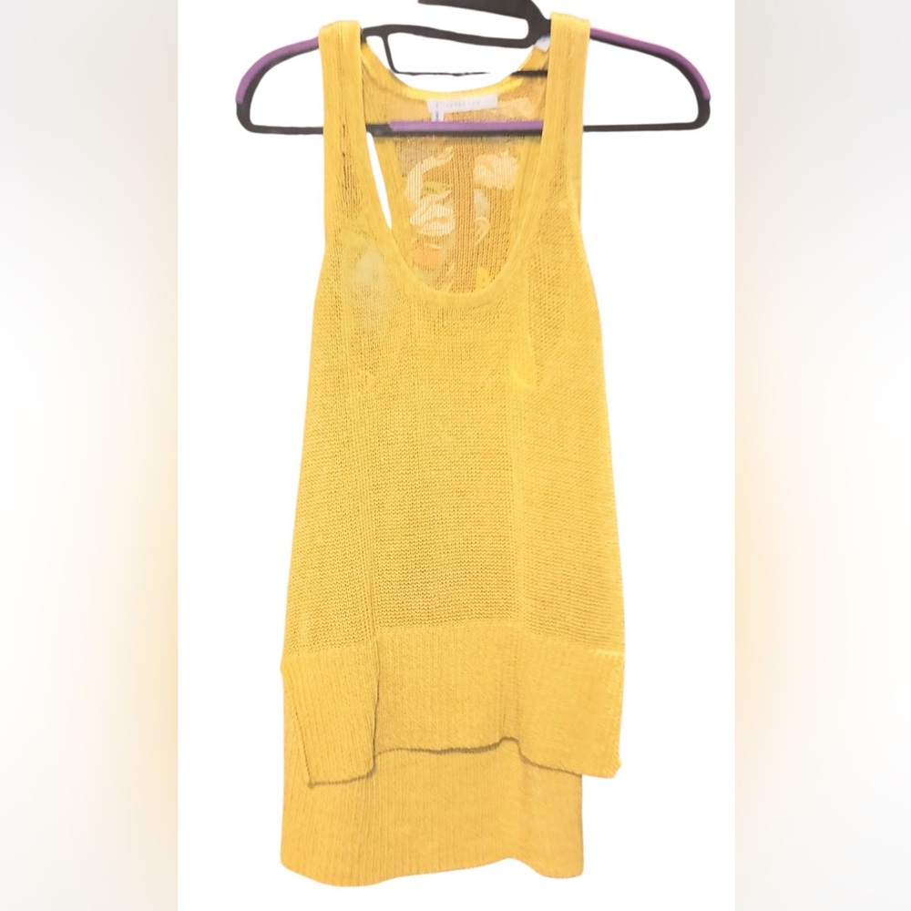 Derek Lam Sunlit Yellow Knit Tank Top
